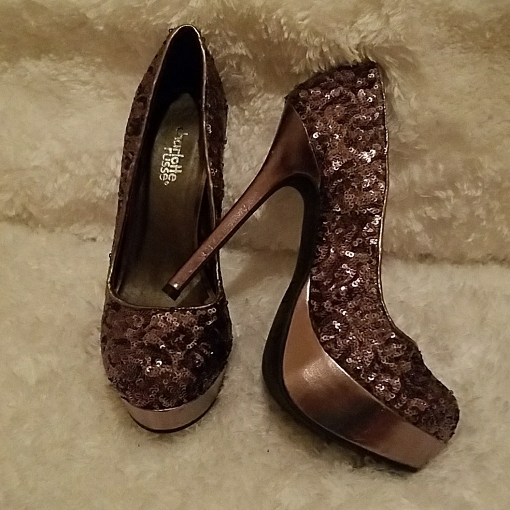 Sequin heels